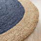 Serena Navy Jute Round Rug