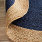 Serena Navy Jute Round Rug