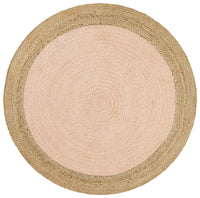 Thumbnail for Serena Pink Jute Round Rug