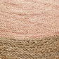 Serena Pink Jute Round Rug