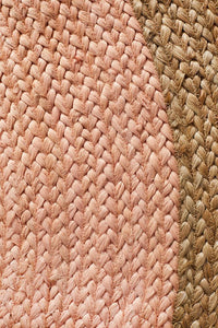 Thumbnail for Serena Pink Jute Round Rug