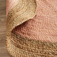 Serena Pink Jute Round Rug