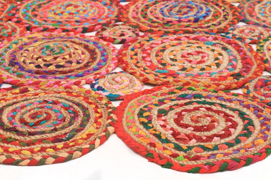 Zoe Cotton & Jute Multi-Colour Rug