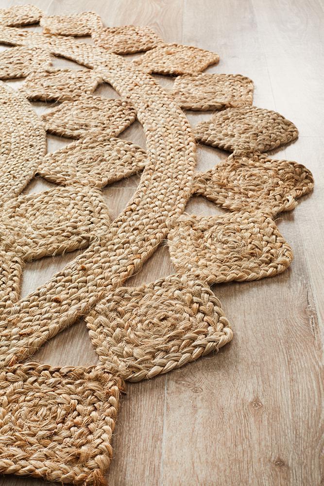 Tess Natural Jute Round Rug