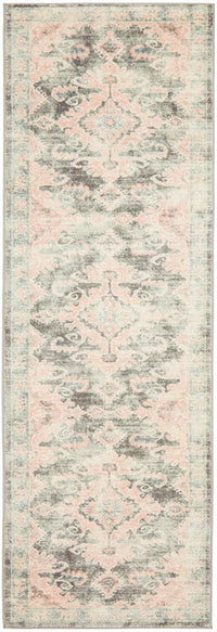 Thumbnail for April Vintage Pink & Grey Rug
