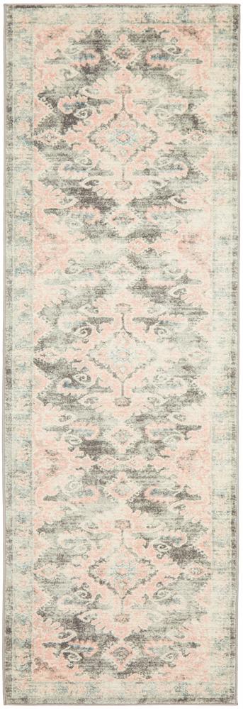 April Vintage Pink & Grey Rug