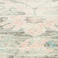 April Vintage Pink & Grey Round Rug