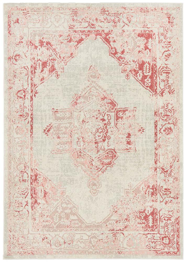 Aria Vintage Pink & Ivory Rug