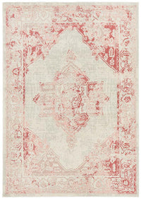 Thumbnail for Aria Vintage Pink & Ivory Rug