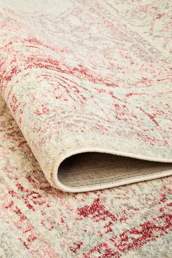 Aria Vintage Pink & Ivory Rug