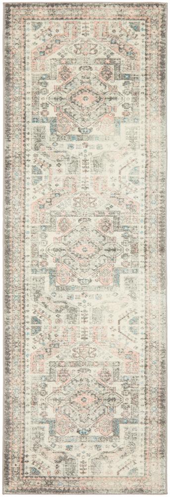 Emery Vintage Grey & Pink Rug