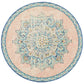 Isla Bohemian Pink & Blue Round Rug
