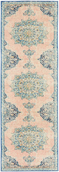Thumbnail for Isla Bohemian Pink & Blue Rug