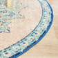 Isla Bohemian Pink & Blue Round Rug