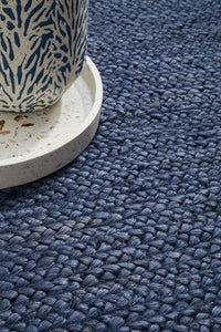 Thumbnail for Kai Navy Jute Rug