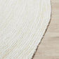 Kai White Oval Jute Rug