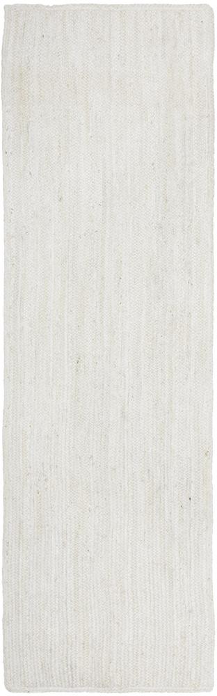 Kai White Jute Rug hall runner