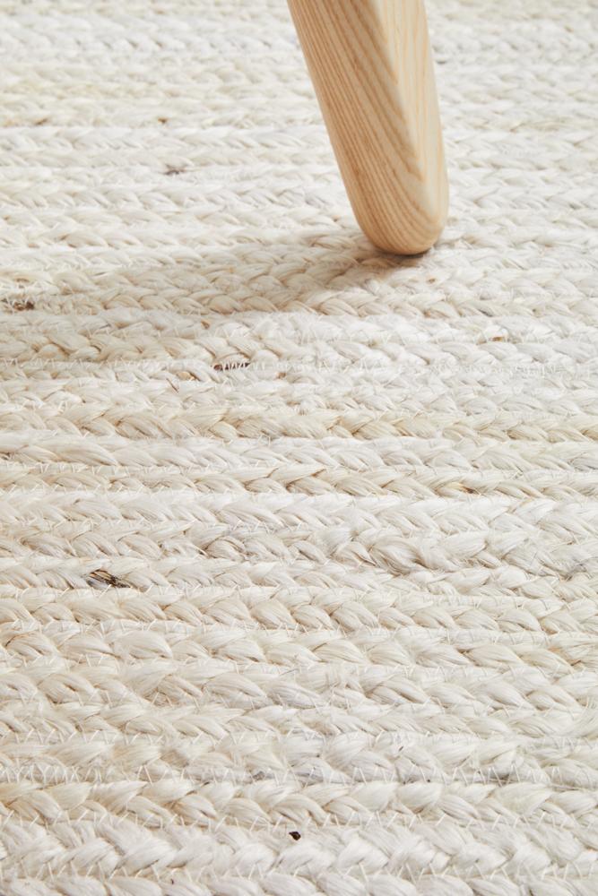 Kai White Jute Rug