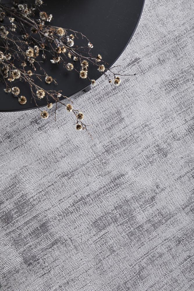 Chelsea Grey Modern Viscose Rug