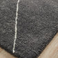 Elle Modern Diamond Print Charcoal Power Loomed Rug