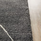 Elle Modern Diamond Print Charcoal Power Loomed Rug