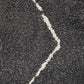 Elle Modern Diamond Print Charcoal Power Loomed Rug