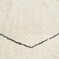Elle Modern Diamond Print Ivory Power Loomed Rug