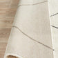 Elle Modern Diamond Print Ivory Power Loomed Rug
