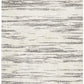 Abby Abstract Ivory & Dark Grey Power Loomed Rug