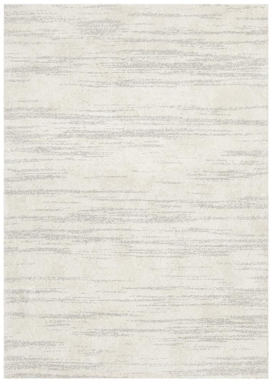 Abby Abstract Grey & Ivory Power Loomed Rug