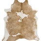 Genuine Beige & White Brazilian Cowhide