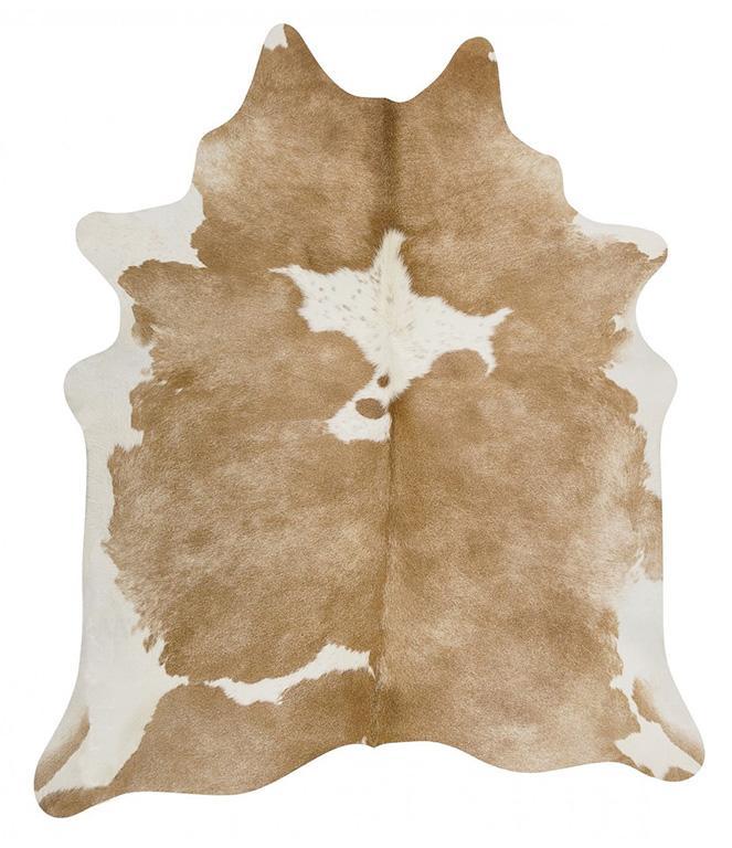 Genuine Beige & White Brazilian Cowhide