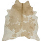 Genuine Beige & White Brazilian Cowhide