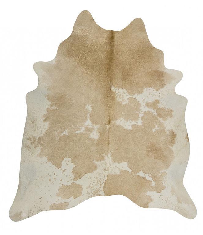 Genuine Beige & White Brazilian Cowhide