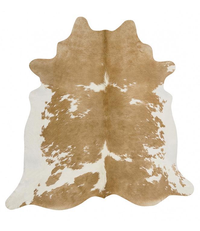 Genuine Beige & White Brazilian Cowhide