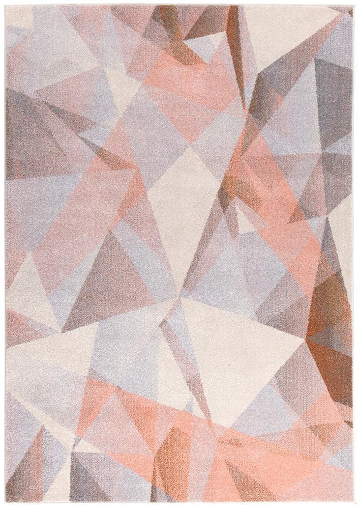 Lola Blush Geometric Multi-Colour Rug