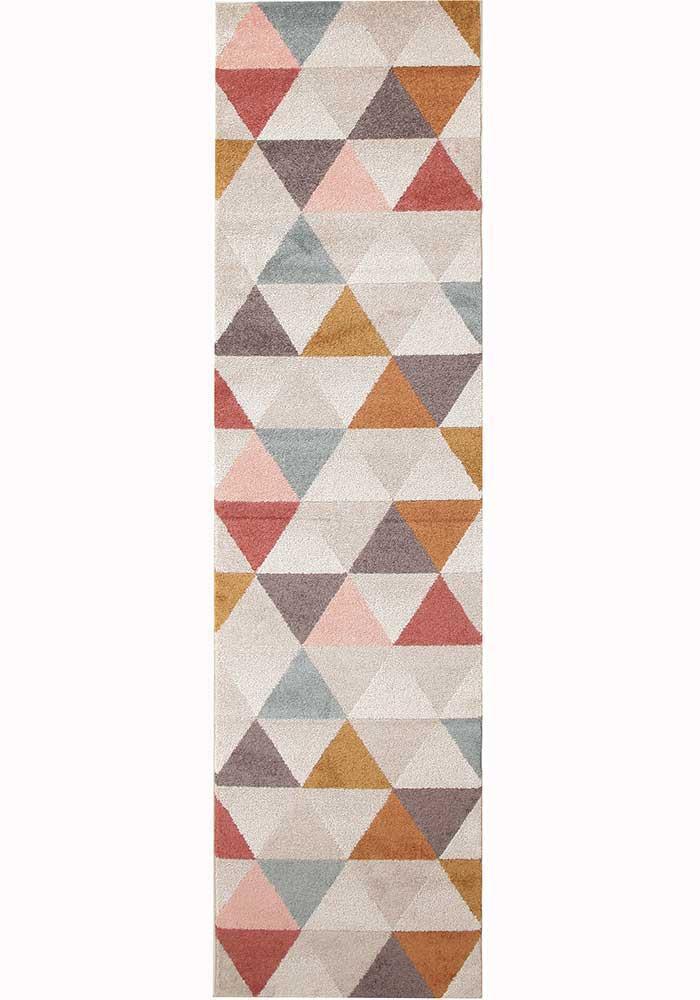 Tilly Geometric Multi-Colour Triangle Pattern Rug