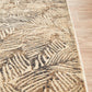 River Contemporary Natural Leaf Pattern Multi-Colour Rug