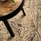 River Contemporary Natural Leaf Pattern Multi-Colour Rug