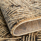 River Contemporary Natural Leaf Pattern Multi-Colour Rug