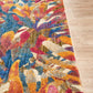 River Contemporary Tropical Multi-Colour Rug