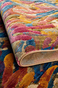 Thumbnail for River Contemporary Tropical Multi-Colour Rug