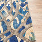 River Contemporary Blue Ropes Rug