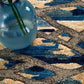 River Contemporary Blue Ropes Rug