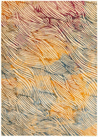 Thumbnail for River Contemporary Dream Time Detailed Multi-Colour Rug