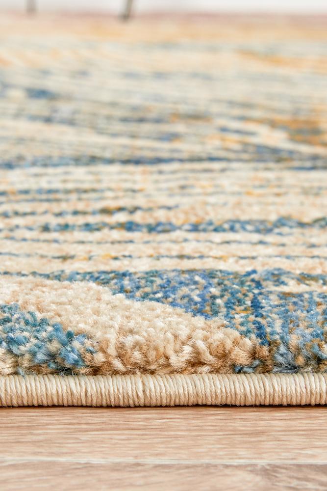 River Contemporary Dream Time Detailed Multi-Colour Rug