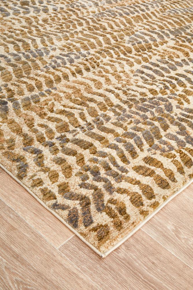 River Contemporary Sage Multi-Colour Rug