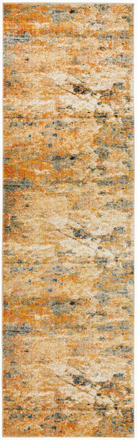 Thumbnail for River Contemporary Rust Orange Multi-Colour Rug