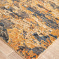 River Contemporary Rust Orange Multi-Colour Rug