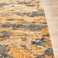River Contemporary Rust Orange Multi-Colour Rug
